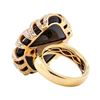 Image 3 : 1.65 ctw Diamond and Onyx Ring - 18KT Rose Gold