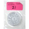 Image 1 : 2 Oz .9999 Silver 2021 "The Queens Beasts" Coin