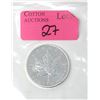 Image 1 : 1 Oz .9999 Fine Silver 2009 Canada Maple Leaf Coin