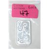 Image 1 : 1 Oz .9999 Silver 2020 Double Dragon Bar