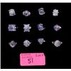 Image 1 : 12 Assorted New Amethyst Gemstone Rings