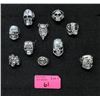 Image 1 : 10 New Biker Style Metal Rings