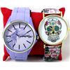 Image 1 : 1 New Purple Ed Hardy & 1 New Sugar Skull Watch