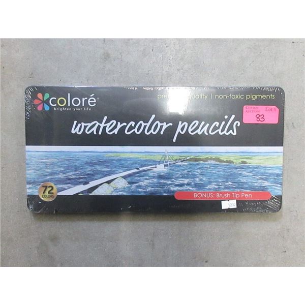 Coloré 72 Watercolour Pencil Set in Sealed Tin