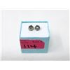 Image 2 : New Sterling Silver Mystic Topaz Stud Earrings