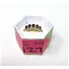 Image 2 : Sterling Silver Garnet & Diamond Ring
