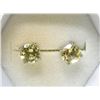 Image 1 : New Sterling Silver Citrine Stud Earrings