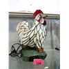 Image 1 : Stained Glass Rooster Lamp - 15" tall x 12" wide