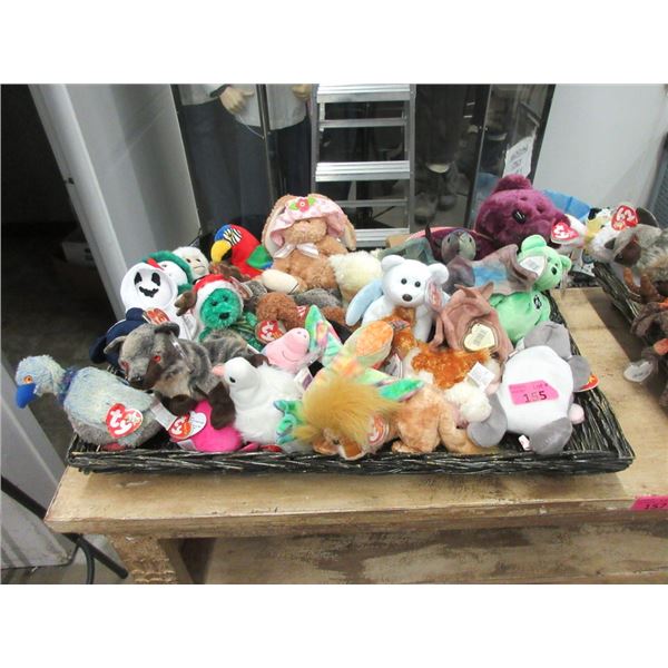 30 Assorted TY Beanie Babies with Tags Attached