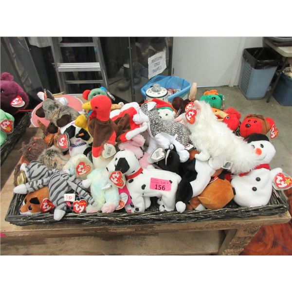 30 Assorted TY Beanie Babies with Tags Attached