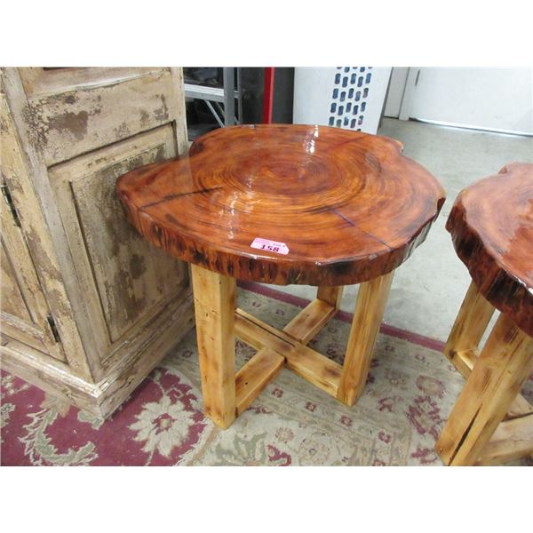 Hand Crafted Solid Wood End Table