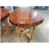 Image 1 : Hand Crafted Solid Wood End Table