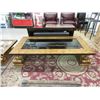 Image 1 : Ornate Glass Topped Coffee Table