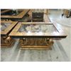 Image 1 : Ornate Glass Topped End Table