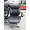 Image 1 : Black Bonded Leather Office Chair