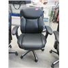 Image 1 : Black Bonded Leather Office Chair