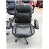 Image 1 : Black Bonded Leather Office Chair