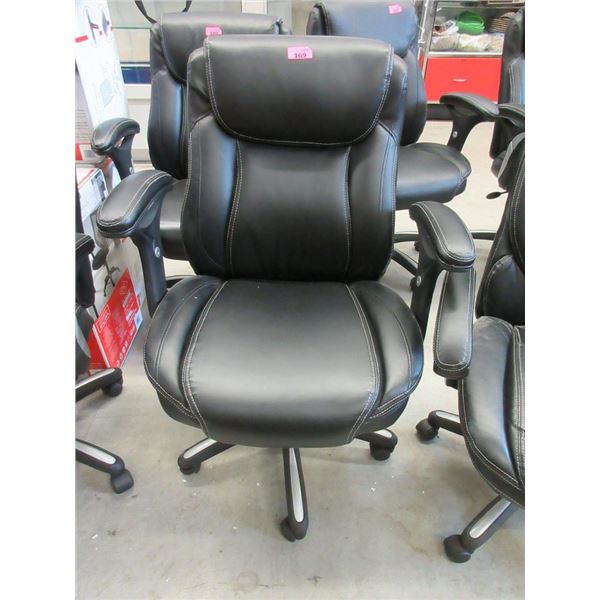 Black Bonded Leather Office Chair