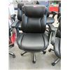 Image 1 : Black Bonded Leather Office Chair