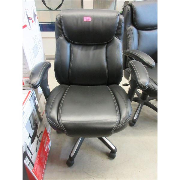 Black Bonded Leather Office Chair