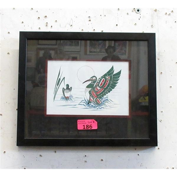 Richard Shorty Framed Print - Loon Mates