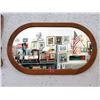 Image 1 : Large Wood Framed Wall Mirror - 43" x 26 "