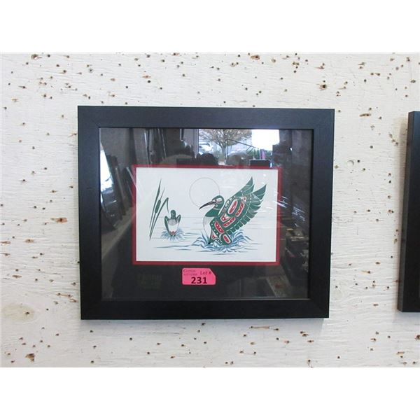 Richard Shorty Framed Print - Loon Mates