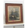Image 1 : Vintage Wood Framed Portrait - 28" x 31"