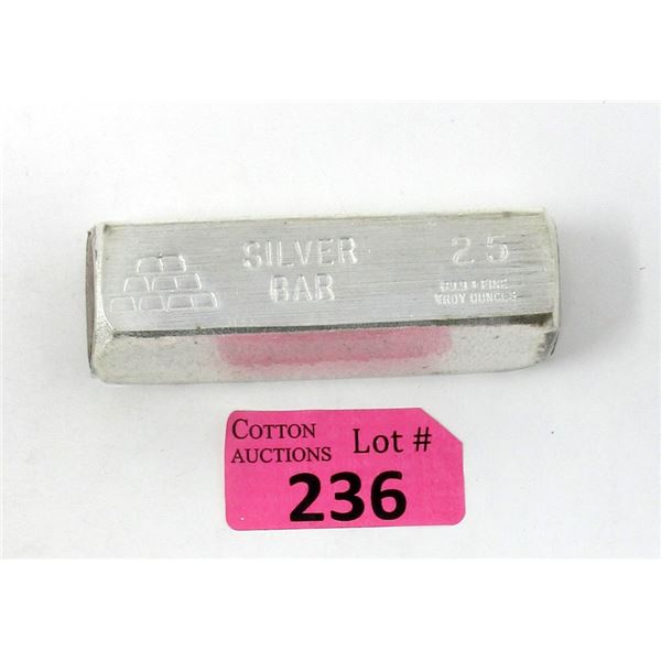 RARE 25 Ounce .999+ Silver Bar