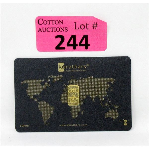 1 Gram Nadir Karatbars .9999 Fine Gold  Bar