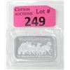Image 1 : 1 Oz Stagecoach .999 Silver Art Bar