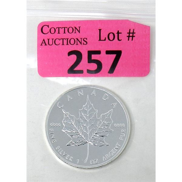 1 Oz. 2005 Canada .9999 Silver Maple Leaf Coin