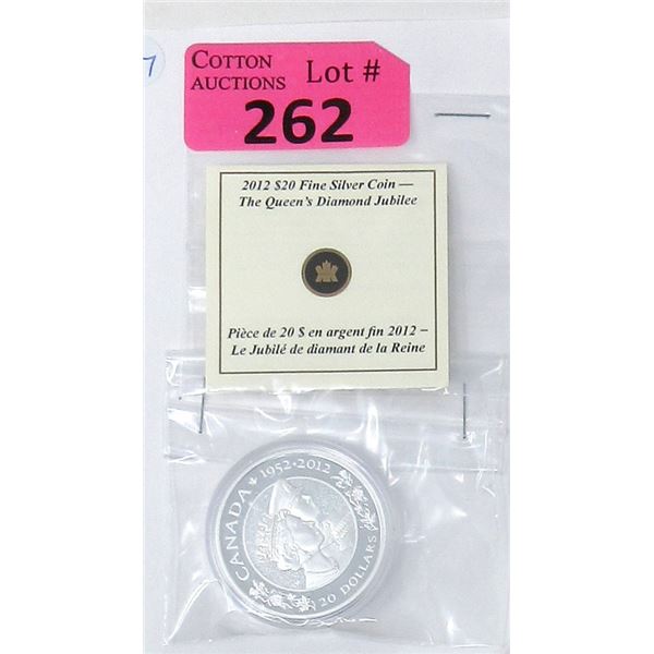 31.39 Grams .9999 Silver 2012 Canada Coin