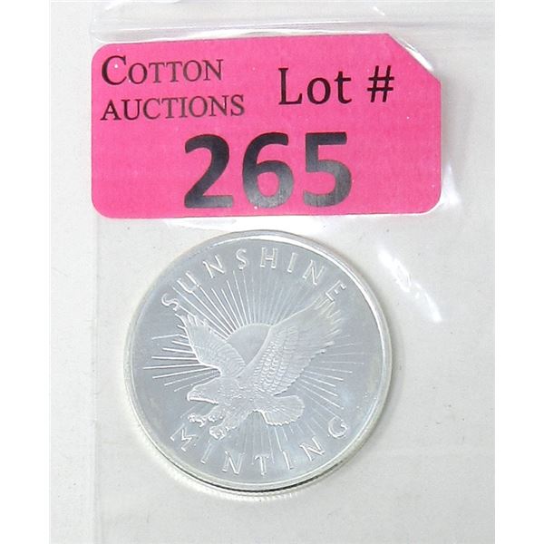 1 Oz. Sunshine Minting .999 Silver Round