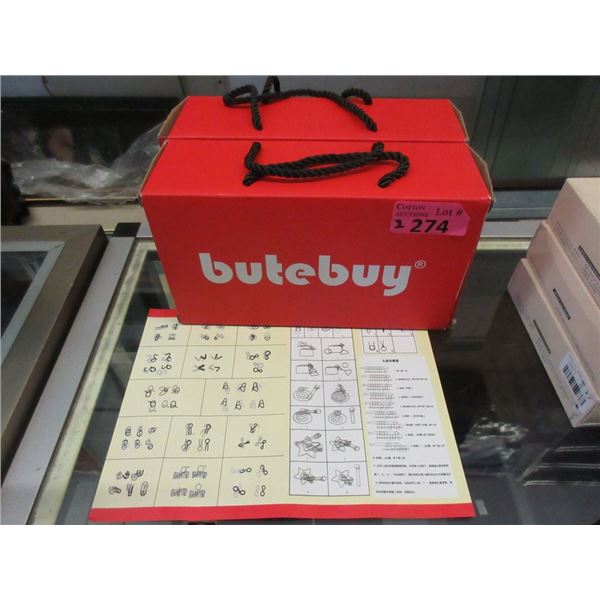 2 New Butebuy 20 Piece Metal Puzzles Sets