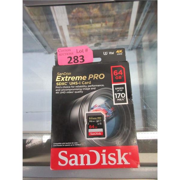 SanDisk 64 GB Extreme Pro SDXC UHS-1 Card