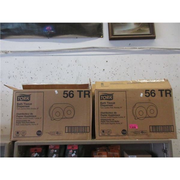 4 Tork Commercial Bath Tissue Dispensers