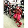 Image 1 : 70" Tall Poseable Red Jester