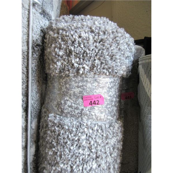 5' x 7' Grey Speckled Shag Area Carpet