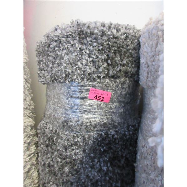 5' x 7' Grey Shag Area Carpet