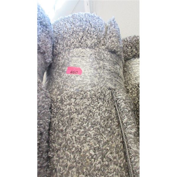 8' x 10' Grey Speckled Shag Area Carpet