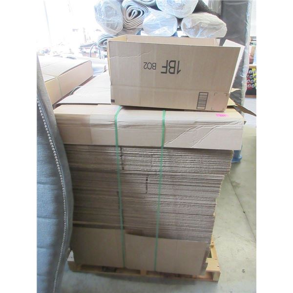 Skid of New Cardboard Shipping Boxes