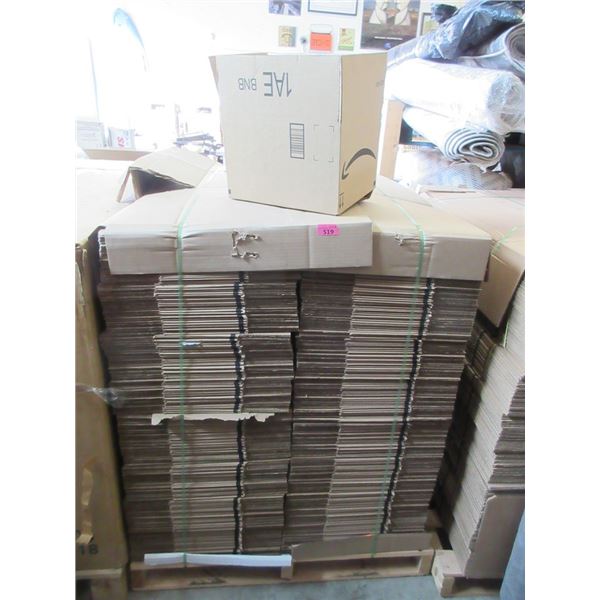 Skid of New Cardboard Shipping Boxes