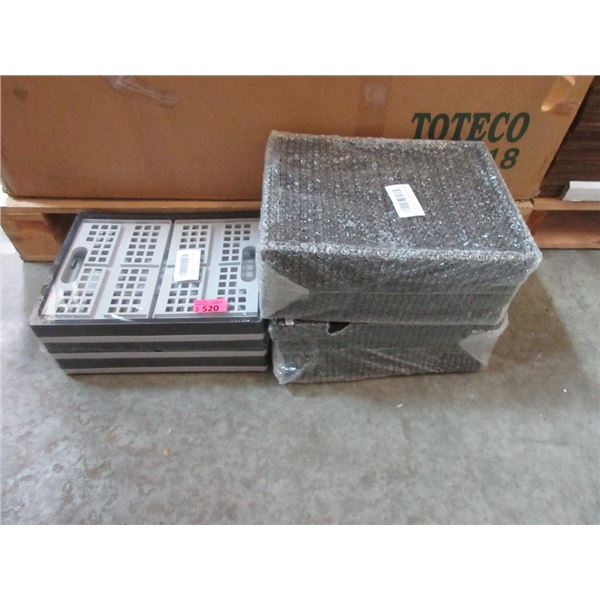 3 Packages of 4 Collapsible Crates
