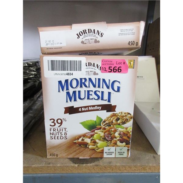 12 x 450 g Boxes of Jordans Morning Muesli Cereal