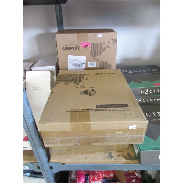 3 Assorted Cube Storage Units - Unassembled