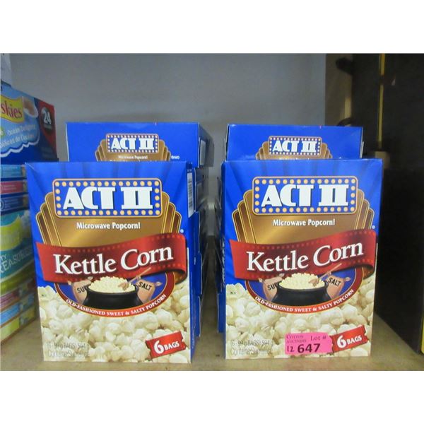 12 Boxes of ACT II  Microwave Popcorn