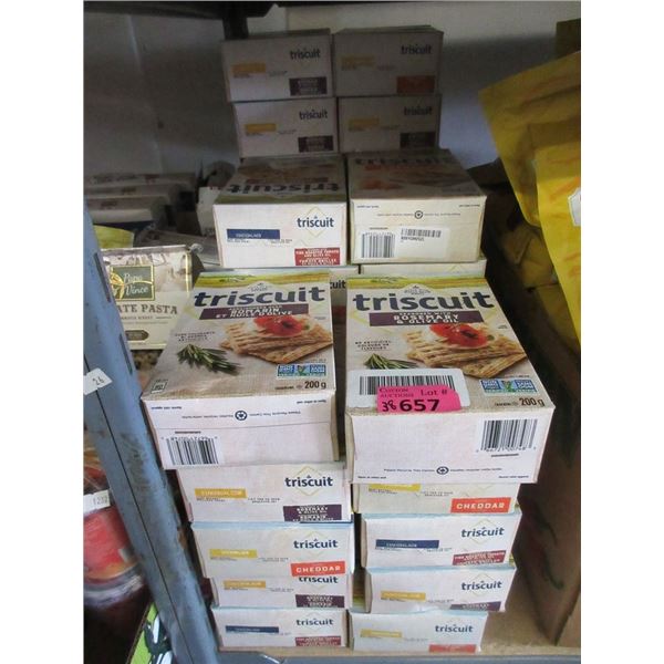 38 x 200 g Boxes of Assorted Triscuit Crackers
