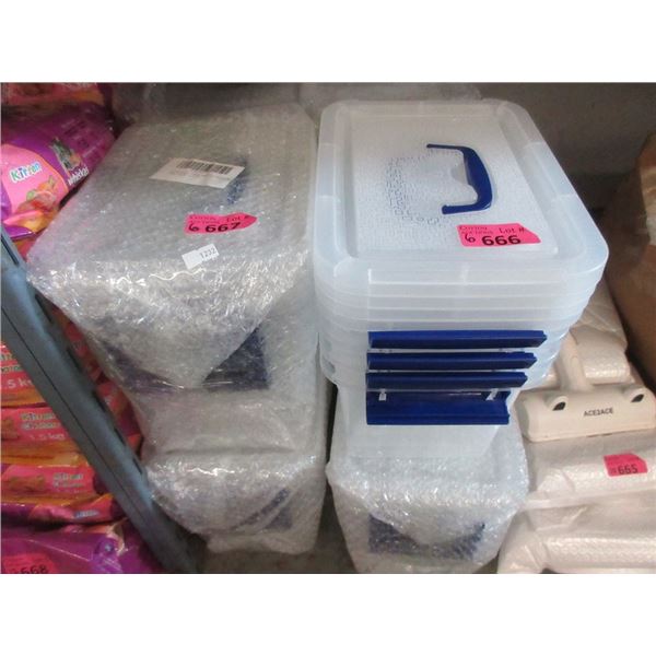 6 Four Packs of Small Organizer Bins