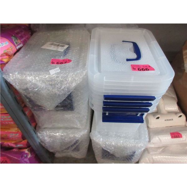 6 Four Packs of Small Organizer Bins